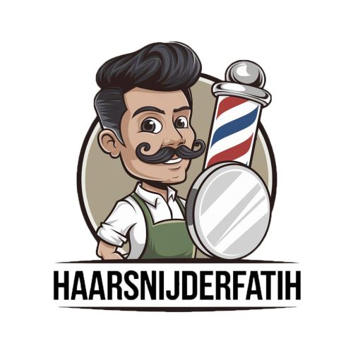 haarsnijderfatih cartoon logo